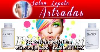 100 rsd vaucer za OLAPLEX farbanje kose (usluzno ili farbom salona) na dve lokacije