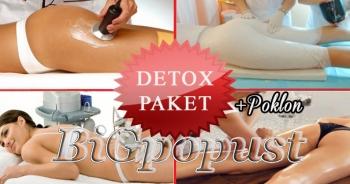 5000 rsd za detox paket - do savrsene linije za kratko vreme (2 x ultrazvucna kavitacija, 2 x zatezanje lessa laserom, 2 x gipsane bermude i 2 x limfna drenaza) + poklon iznenadjenja  