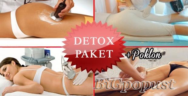 5000 rsd za detox paket - do savrsene linije za kratko vreme (2 x ultrazvucna kavitacija, 2 x zatezanje lessa laserom, 2 x gipsane bermude i 2 x limfna drenaza) + poklon iznenadjenja   1