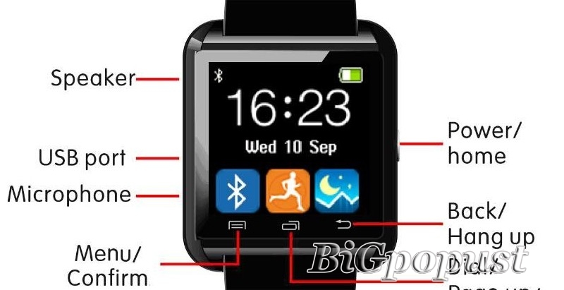 Pametan Sat - Telefon (Bluetooth Smart Watch Phone) osetljiv na dodir - soft touch po neverovatnoj ceni od 1299 rsd 3