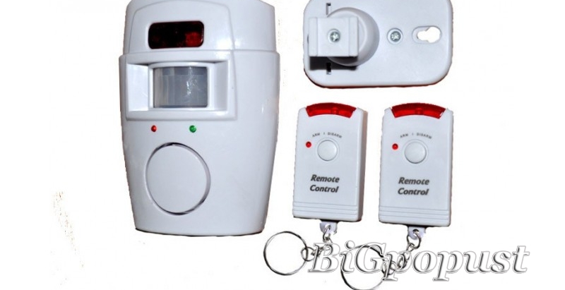 Senzor pokreta - alarm za osiguranje Vaših prostorija (kuće, lokala, garaže, jačina sirene 105 decibela, sa daljinskim upravljačem) po ceni od 1189 rsd 3