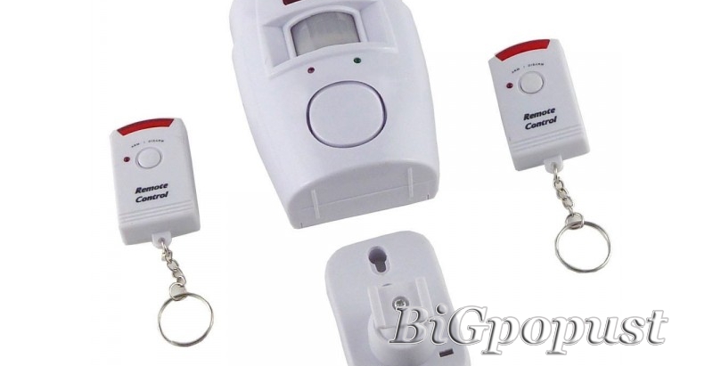 Senzor pokreta - alarm za osiguranje Vaših prostorija (kuće, lokala, garaže, jačina sirene 105 decibela, sa daljinskim upravljačem) po ceni od 1189 rsd 2